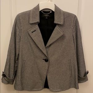 Talbots black & white jacket. Sz 4